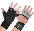PF Weightlifting Gym Gloves Fitness Wrist Wraps Exercise Black. 