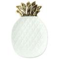 New Pineapple Spoon Rest 7.6 X 5.2 Inches Ceramic Spoon Holder White Utensil Rest Stove Top. 