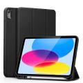 iPad 10th Generation Cover with Pencil Holder, Trifold Stand Protective Flip Case, Auto Sleep/Wake. 