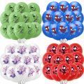 12 Inch Marvel Superhero Latex Balloon Set Avengers Spiderman Hulk Boys Birthday Party Baby Shower Party Decorations Kid Toys Latei Posies. 