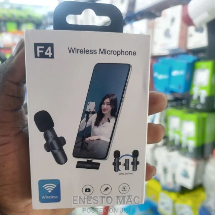Dual Wireless microphone, F4 wireless mic, Wireless microphone IPhone Only