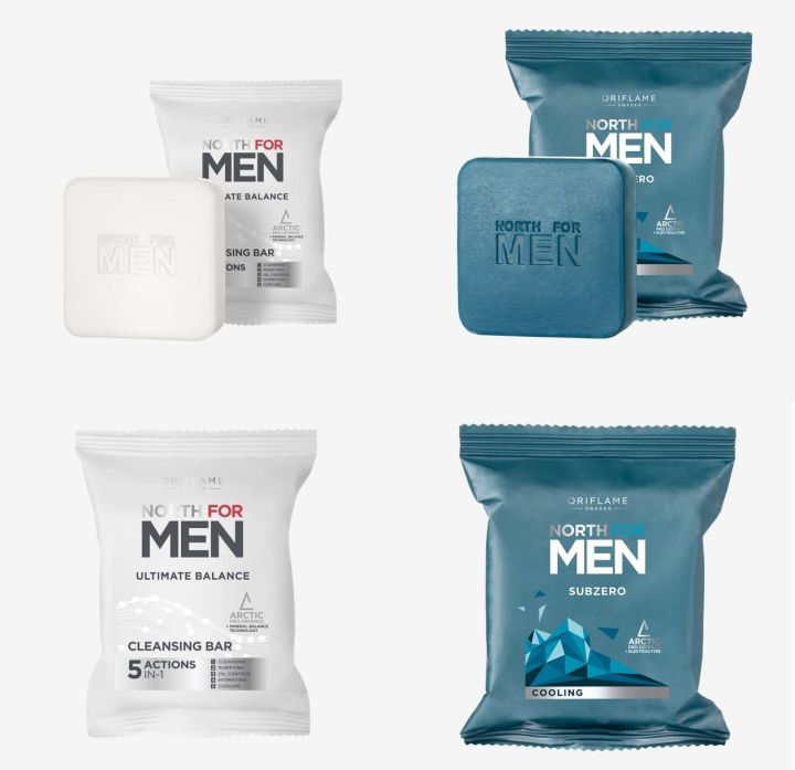 North For Men Subzero Soap Bar / Ultimate Balance Cleansing Soap Bar