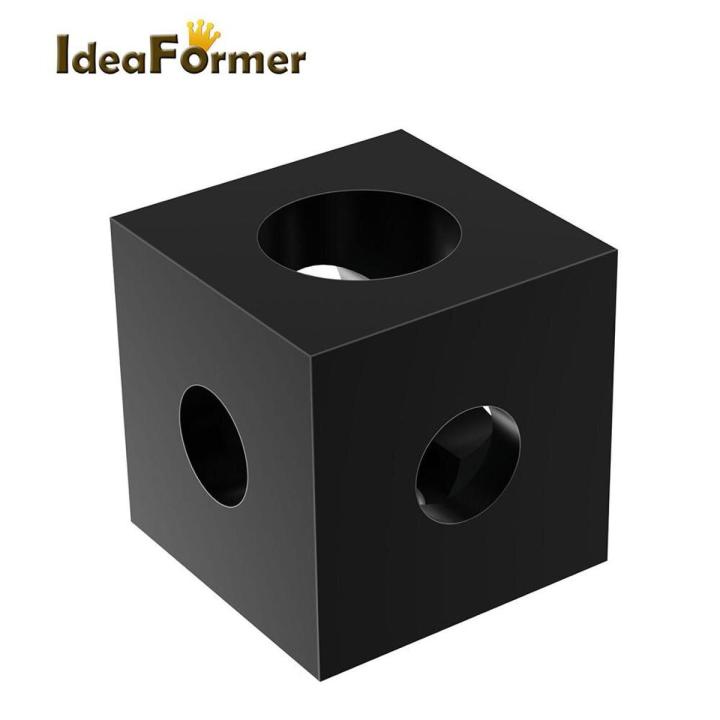 2/4Pcs  Part 2020 Aluminum Block Cube Prism Connector Wheel Regulator Corner V-Slot Three Way Connector For