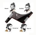 Men darhi Ka Khat Beard Shaper Beard Comb Shaping Tool Goatee Styling Template Combs Transparent for Hair Trim Beards Double Side Beard Shaping Beard Shaper PLUS Comb For Line Up and Men Bread Comb. 