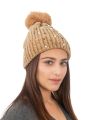 AMOLDO Wool Beanies Women Poms Fashion Pearl Knitted Hat Girls Female Beanie Cap Stylish Moti Cap. 