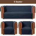 Ultrasonic Quilted Sofa Cover Set Navy. 