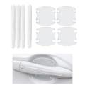 Universal Logo Silicon 8 Pcs Transparent Car Door Handle Cup Anti Scratches Protective. 