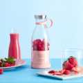 Kitchen Nama - Portable Electric Juicer Machine - Mini Juicer Blender Machine Bottle for Shakes and Smoothies - USB Rechargeable, Wireless - Portable Blender - 6 Stainless Steel Blades - 420ml Capacity - Home & Travel Kitchen Appliance. 
