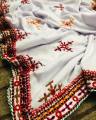 Hand Embroidered Balochi Shawl Women's Fashionable And Stylish Warm Woolen Wrap in Vibrant Colors. 