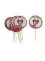 MINNIE MOUSE CUPCAKE TOPPERS ( PACK OF 10 CUPCAKE TOPPERS ). 