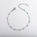Fashion DIY Jewelry Steel Color Drip Oil Bracelet 304 Stainless Steel Cross Enamel Bead Chain Drip Oil Paint Exquisite. 