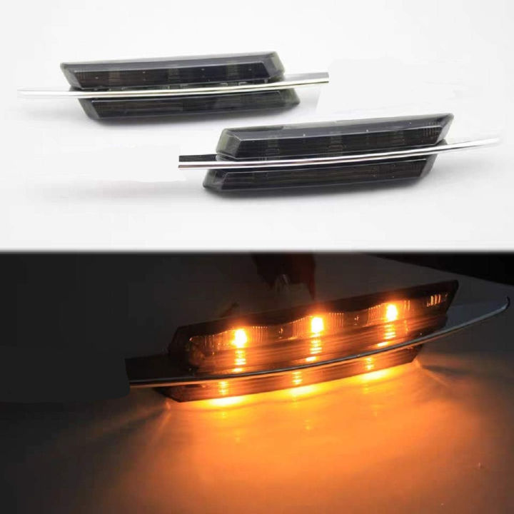 2 Pieces Car Universal Fender Replacement Indicators Lights BMW Style