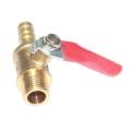 Female x Male 1/4inch Brass Fluid Air Gasoline Ball Valve Shut Off Switch Lever, Switch Valves. 