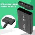 3.5 HDD Case USB 2.0 External Hard Drive SATA Hard Drive 3.5 Inch HDD Case SATA  HDD Box Case Storage Enclosure. 