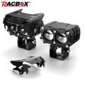 Projector Dual Lens LED Car & Motorcycle (1pcs) Fog Driving Lights 20W 6000Lm High Low Beam White Yellow Lighting Projector Lens Motorbike Auto Other Headlights. 
