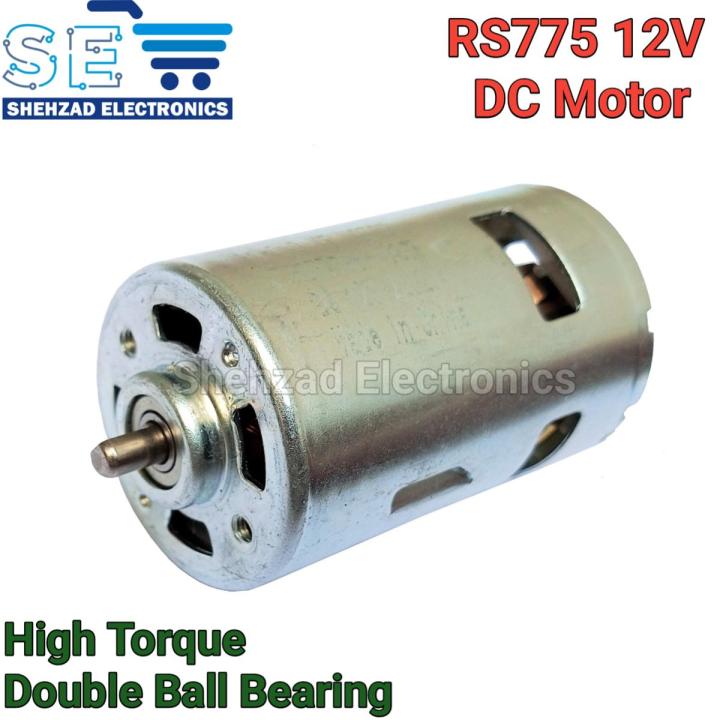 775 12V DC Motor 6000 RS775 Ball Bearing High Torque Low Noise Motor