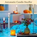Candle Extinguisher,Automatic Candle Fire Extinguishing Clip On,Automatic Candle Snuffer Ring for Taper Candles Silver C. 
