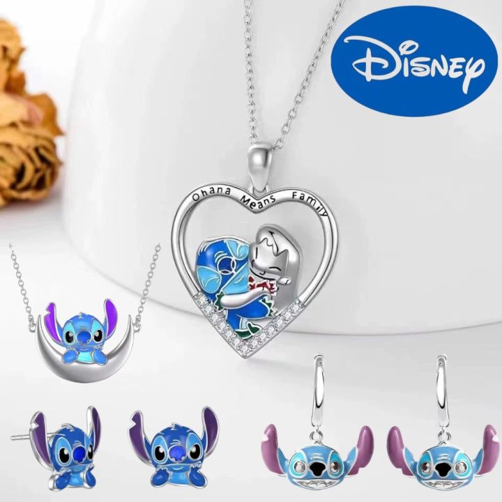 Disney Stitch Cartoon Dangle Earrings Pendants Kawaii Stich Metal Earring Delicate Female Jewelry Accessories Woman Girl Gifts
