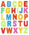 Big Size Toys and Gifts Magnetic ABCD Learning. Each Alphabet posses a Magnet on The Back Side, it can Stick to All Metal Related Things Such as Fridge. Made up of fine Quality Plastic and Magnet.. 