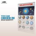 Solar System Wall Chart | HD pictures Wall Poster for Classroom and School Decoration Printed on 200 grams Laminated Card 20*30 inches. 
