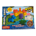 Pack of 4 Kinetic Sand with 4pcs Moulds/shapes 450g Different Colors Modeling Sand Play Set For Kids. 