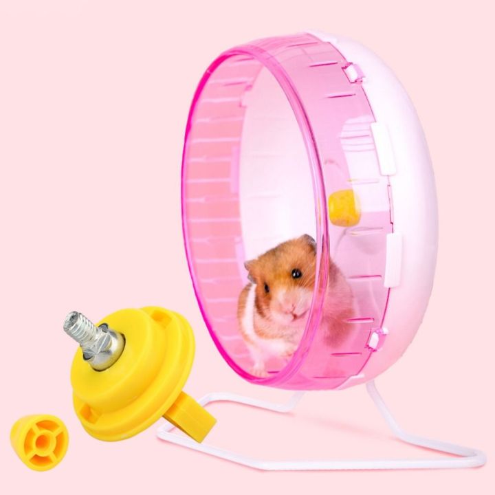 Hamster Toy Accessories Easy To Install Hamster Running Wheel Bearing Plastic/Stainless Steel Orange Hamster Bearing Shaft Nut Silent Running Wheel Axle For Guinea Pig