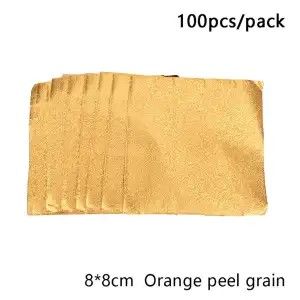 100Pcs/Pack Golden Aluminum  heat proofing sheet any perpuse