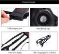 ATNK Night Running Light, USB Rechargeable LED Chest Light Waterproof Running Torch with 3 Lighting Modes for Runners, Joggers, Outdoor Sport, Walking, Fishing, Camping, Hiking, Climbing (Black). 