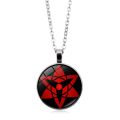Sharingan Eye Necklace Uchiha Sasuke Kakashi Mangekyou Rinnegan Eyes Glass Pendant Anime Necklace for Men Women Jewelry Cosplay. 