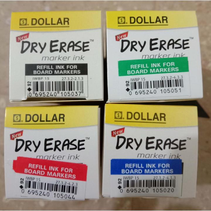 Dry Eraser Board Marker Ink-15Ml / White Board Marker Ink Dolllar