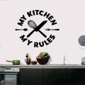 Kitchen Wall Art Sticker Removable Non-Tear Decor for Dining and Kitchen. 