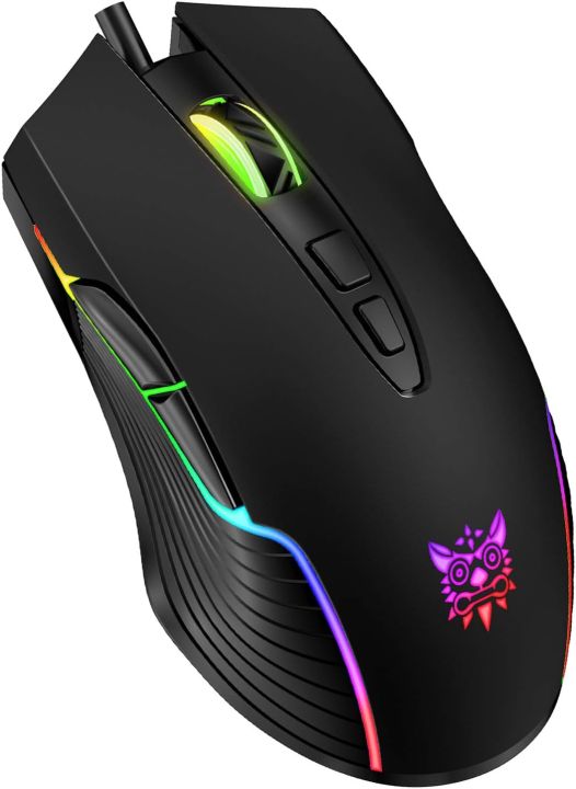 ONIKUMA CW905 Gaming Mouse 6400 DPI & Multiple LED Light Optical PC Computer Gaming Mice for Gamer