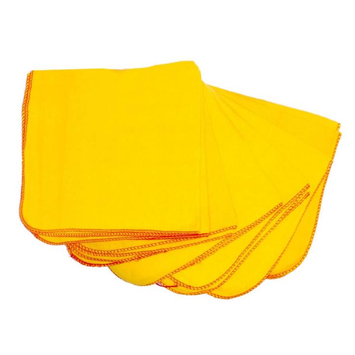Pack of 12 - Cotton Yellow Duster Cloth