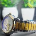 PROKING Luxury Quartz Watch - Gold & Silver Stainless Steel Strap -PROKING Men’s Elegant Quartz Watch - Dual-Tone Design. 