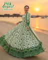 14th August Dress For Women - Digital Printed Maxi with Trouser & Dupatta 3-Piece Suit For Independence Day Dress. 