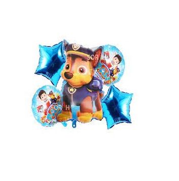 Paw Patrol Cartoon Foil Balloon Set – 5 Pieces For Birthday Party Celebrations & Decorations Kids Cartoon Foil Balloon Set – 5 Pieces For Birthday Party Celebrations & Decorations Kids