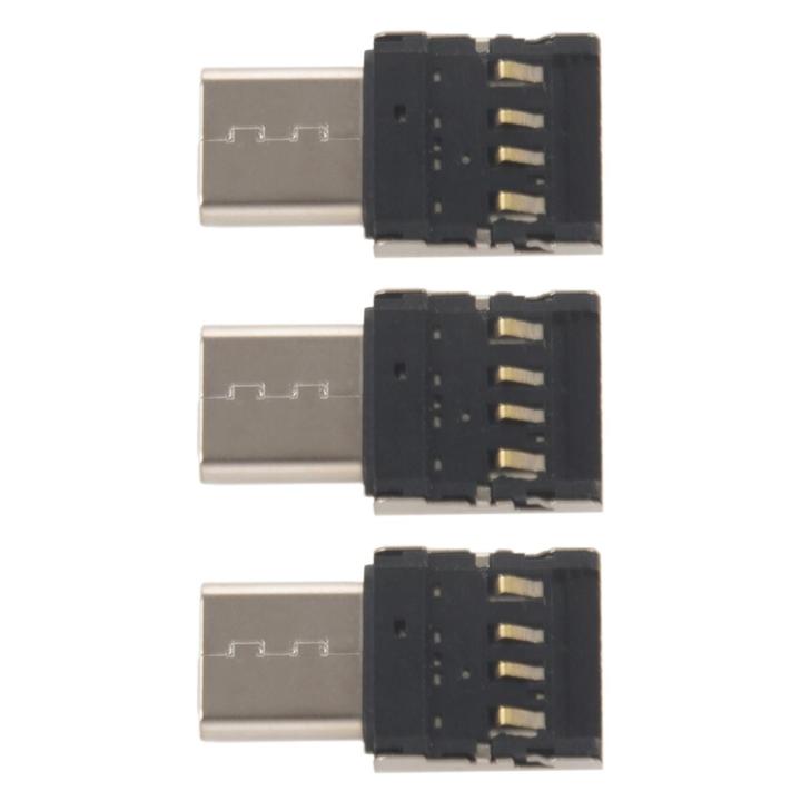 3X Type-C USB-C to USB 2.0 OTG Adapter for Xiaomi Mi A1 for Samsung Galaxy S8 Plus Oneplus 5T Macbook Pro Converter