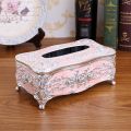European Hotel Kitchen Rectangular Fancy Table Facial Tissue Box Cover Holder. 