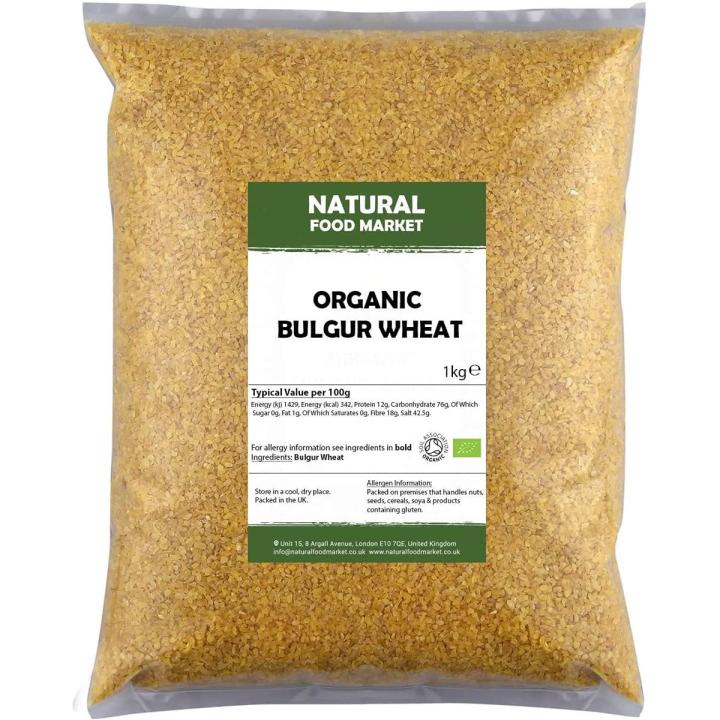 Organic Bulgur Wheat (Bulgur, Burghul, Cracked Wheat) 1kg by Natural Food Market