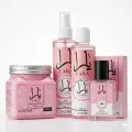 Sadoer Yara Pack of 04 Luxury Body Care & Fragrance Set Shower Gel, Perfume, Body Scrub & Mist Gift Set for Women Long Lasting Floral Scent Kit. 