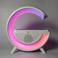 G Shaped LED Lamp BT 2301 Portable Bluetooth Speaker With Wireless Charging & RGB Lights. 