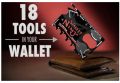 Ninja Wallet 18 In 1 Card Stainless Steel Set of 3. 