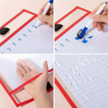 10Pcs Transparent File Pocket Folder Sleeves Oversized Reusable Dry Erase Clear Stationery Storage Folder File Pouch. 