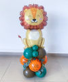 Jungle Theme Lion Face Foil Balloons Kit – Set of 5. 