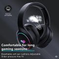 Python Fly X7 PRO Wireless Gaming Headset – Lossless 2.4 GHz & Bluetooth 5.1 30 Hour Battery Life – USB-C – 3D Audio -Retractable Mic – for PS5, PS4, PC, Mac, Android and Switch（Black. 