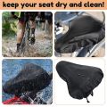 3 Pcs Waterproof Bike Seat Cover with Drawstring Bicycle Seat Cover. 