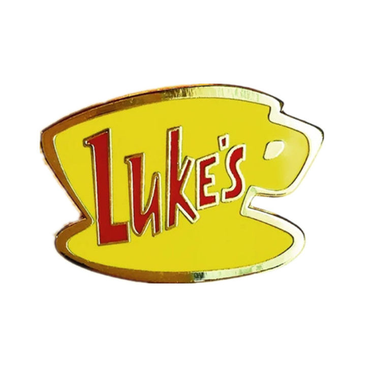 Luke's Restaurant Coffee Cup Gilmore Girl Enamel Lapel Pin Collect Badge Jewelry Adorn Backpack Hat Collar Brooches