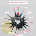 8PCS Tool set  Circuit Board Auto Plug Wire Harness Terminal Extraction Pick Connector Crimp Pin Back Needle Remove Tool Set. 