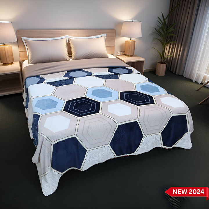 AC Summer Blanket- Fleece Blanket - Double Bed Size - King Size Single Ply  Supremo Plushmink