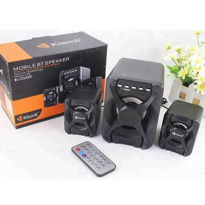 Kisonli Bluetooth Wireless Speaker With Remote U2500BT